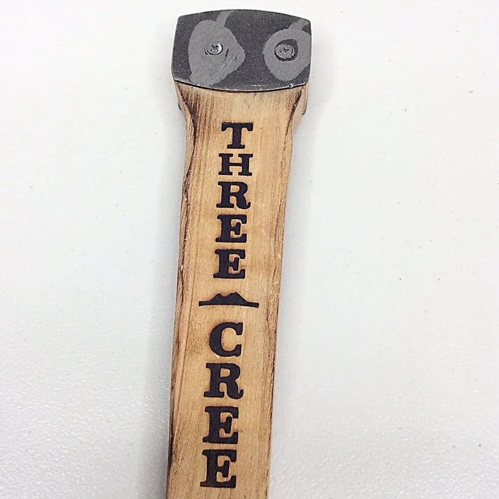 Three Creeks Brewing Beer‎ Tap Handle Wood Sisters Oregon 11